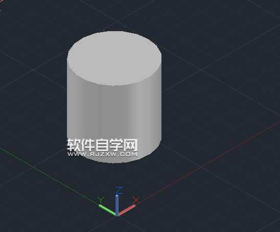 CAD2014怎么畫(huà)R100X200mm圓柱體