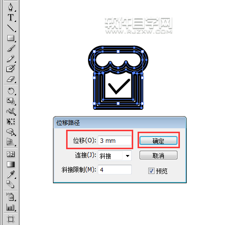 ai怎么設置形狀出血