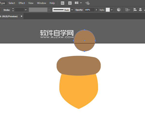 ai怎么畫松果
