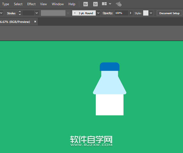 ai怎么畫(huà)礦泉水瓶