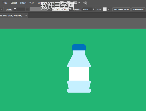 ai怎么畫(huà)礦泉水瓶