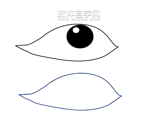 AI怎么畫眼睛矢量圖
