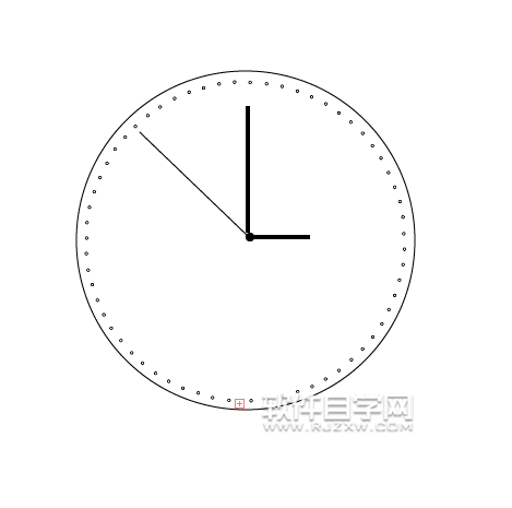 AI怎么繪制簡潔數(shù)字時鐘？