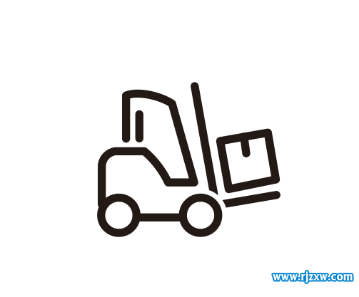 CDR繪制叉車(chē)簡(jiǎn)筆畫(huà)教程