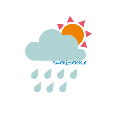 CDRX8設(shè)計晴轉(zhuǎn)小雨圖標(biāo)教程