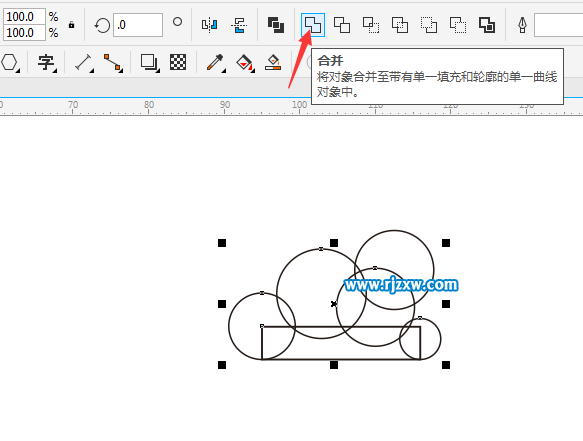CDRX8設(shè)計晴轉(zhuǎn)小雨圖標(biāo)教程