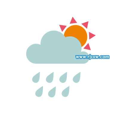 CDRX8設(shè)計晴轉(zhuǎn)小雨圖標(biāo)教程