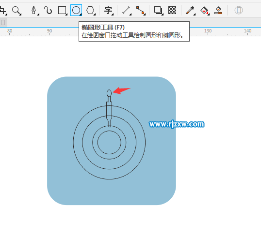 CorelDRAW X8怎么設計船舵的圖形？