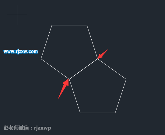 CAD怎么以邊畫多邊形。