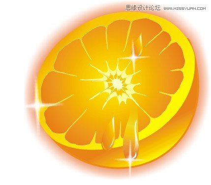 教你用CorelDRAW設(shè)計質(zhì)感的橙子加冰塊