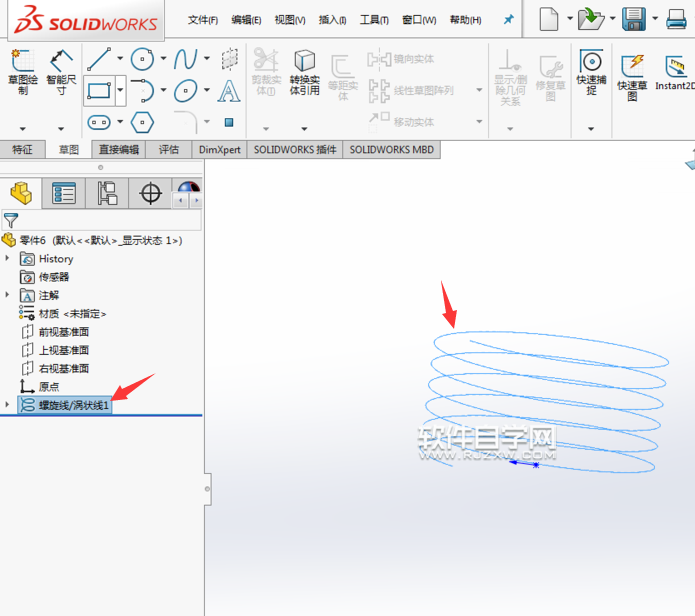solidworks基礎教程--如何繪制彈簧