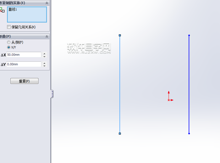 solidworks基礎教程-草圖移動并復制的方法