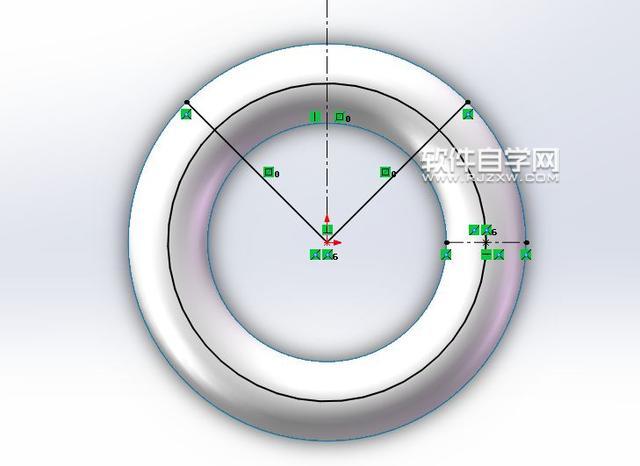 SolidWorks畫一個八字的單殼