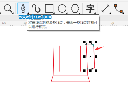 簡筆畫啤酒杯怎么用CDR畫出來