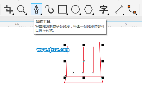 簡筆畫啤酒杯怎么用CDR畫出來