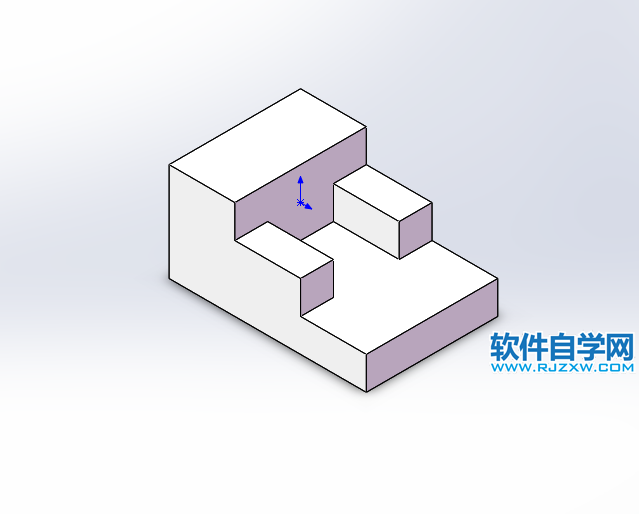 solidworks前視與上視基準面拉伸切除畫圖