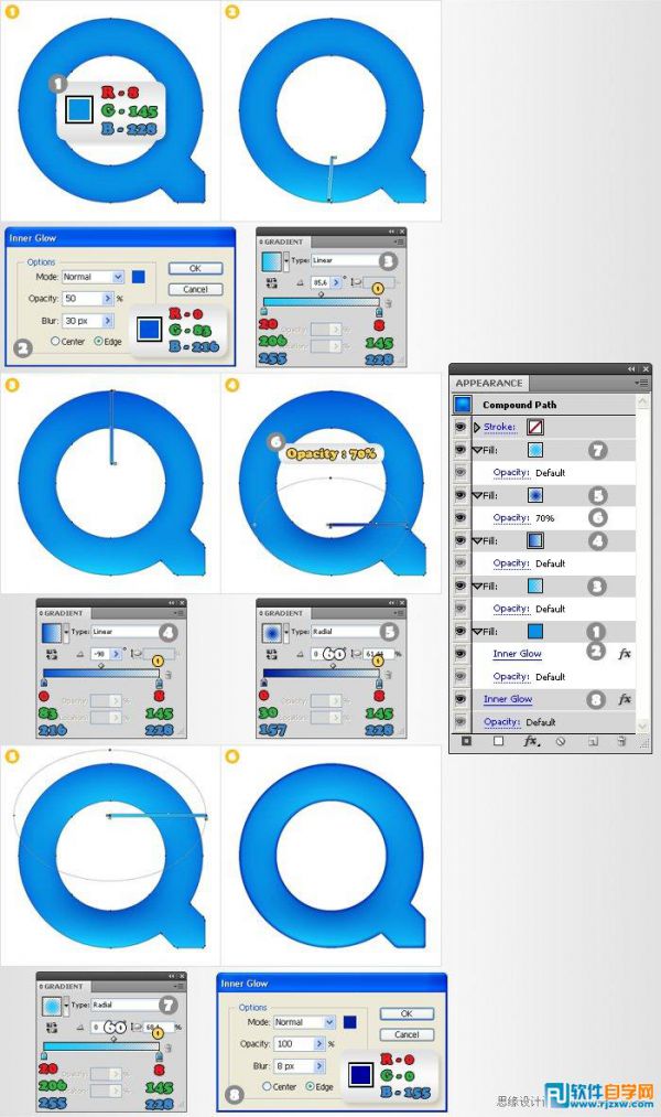 Illustrator CS6制作QuickTime圖標
