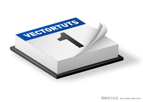 用IllustratorCS6設(shè)計簡單的三維日歷圖標