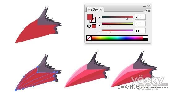 IllustratorCS6用色階畫(huà)法精細(xì)設(shè)計(jì)鳥(niǎo)類插畫(huà)