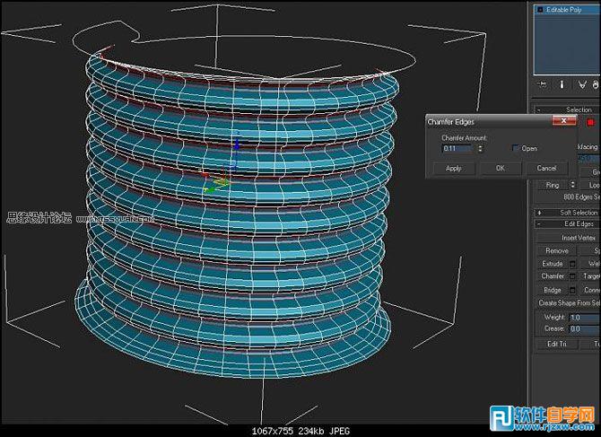 教你怎么用3DMAX做簡單螺紋模型