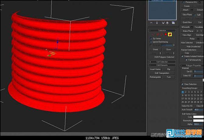 教你怎么用3DMAX做簡單螺紋模型
