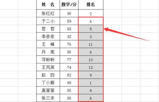 怎樣用rank函數排名相信教程