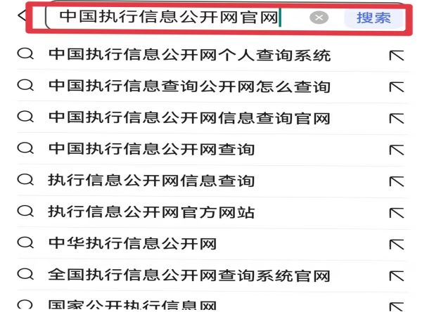 中國執行信息網怎么查